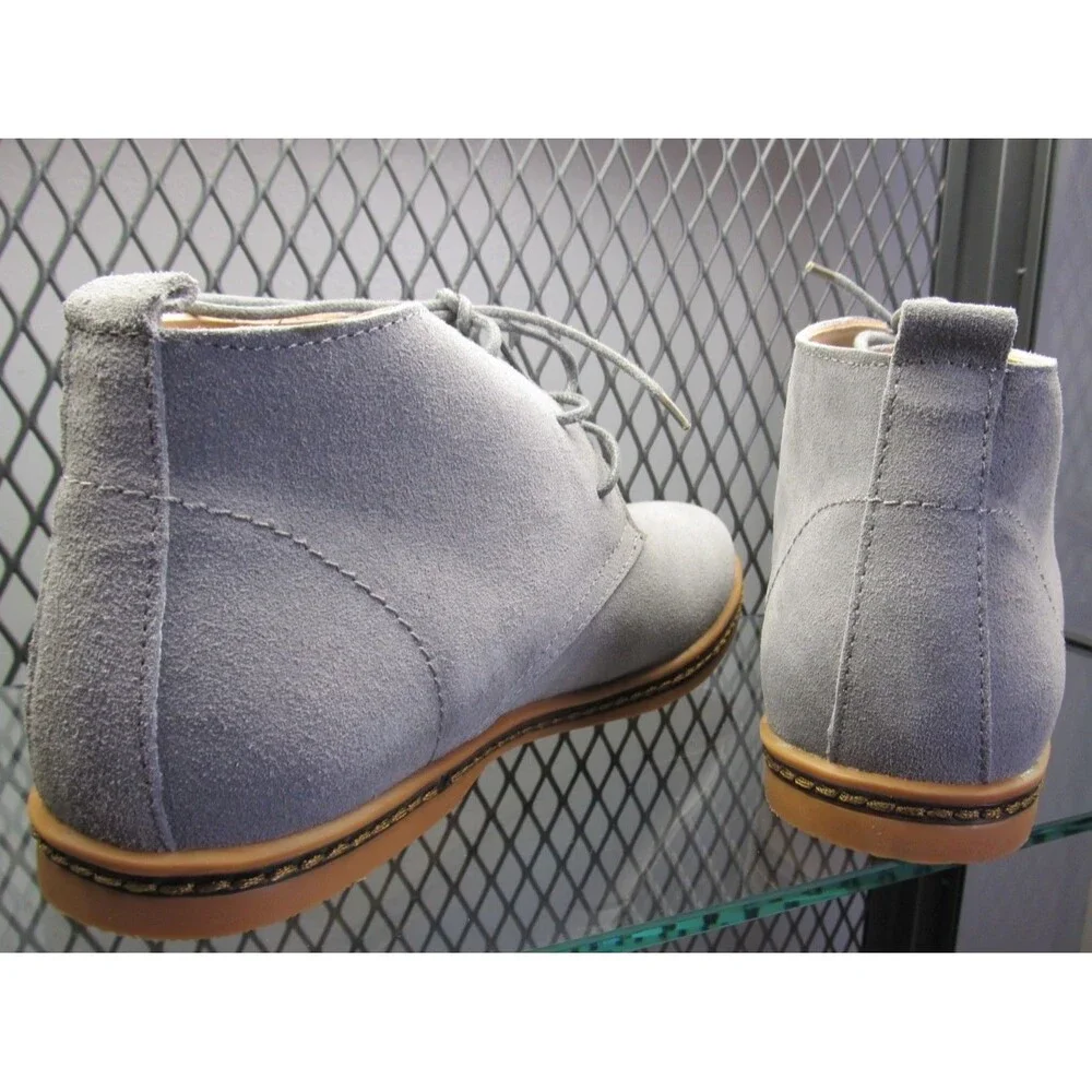 Parrazo Men’s Classic Chukka Desert Boots 6.5 Grayish Blue Suede Ankle Boot